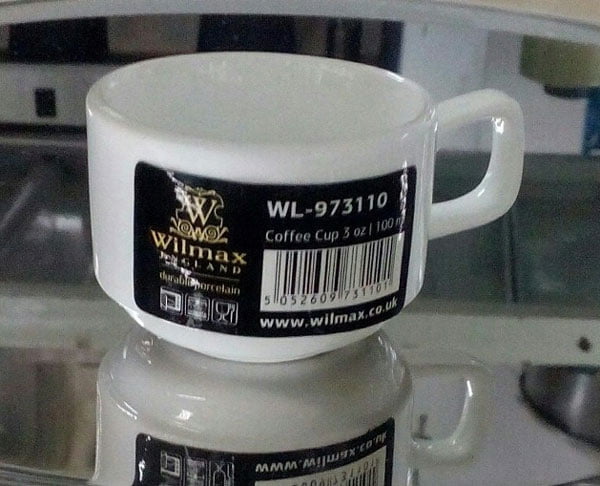 Wilmax Fine Porcelain Coffee Cup One Piece 3 Oz -100Ml Wl-973110