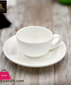 Wilmax Fine Porcelain Coffee Cup & Saucer 3 Oz | 100 Ml WL-993002AB
