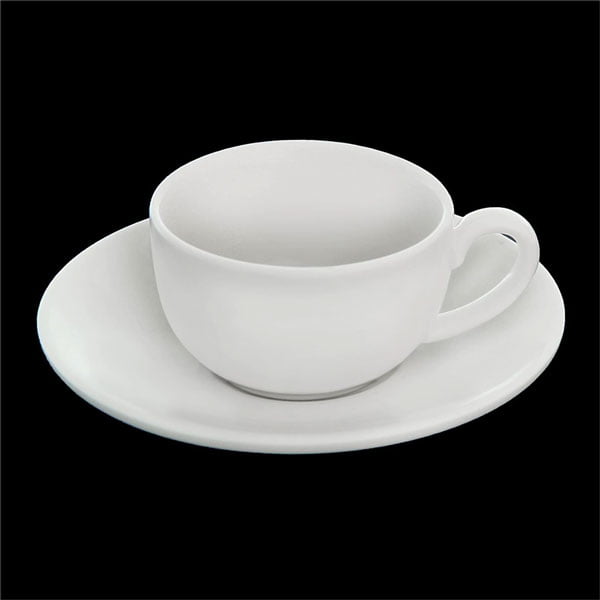 Wilmax Fine Porcelain Coffee Cup &Amp; Saucer 3 Oz | 100 Ml Wl-993002Ab