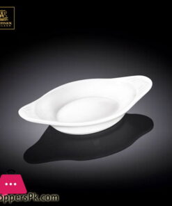 Wilmax Fine Porcelain Snack Dish 3.75 x 2.75 Inch WL-992723-A