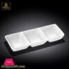 Wilmax Fine Porcelain Divided Dish 6 X 2.5 Inch Wl-992753