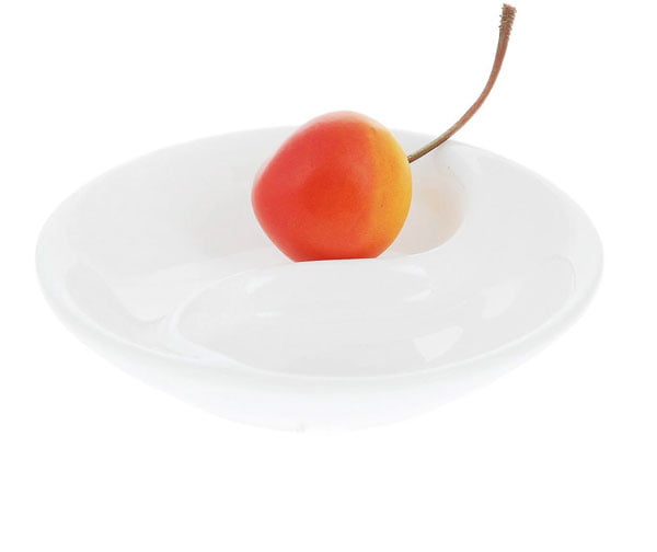 Wilmax Fine Porcelain Divided Soy Dish 3.5 Inch Wl-996049-A