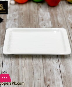 Wilmax Fine Porcelain Japanese Style Dish 8.5 x 5.5 Inch WL-992592-A