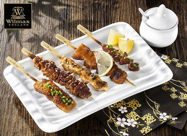 Wilmax Fine Porcelain Japanese Style Dish 8.5 X 5.5 Inch Wl-992592-A