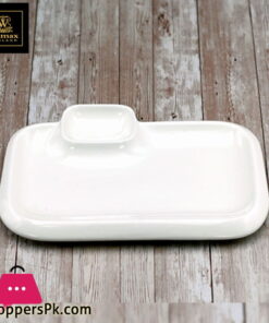 Wilmax Fine Porcelain Rectangular Platter 14 x 8.5 Inch WL-992575-A