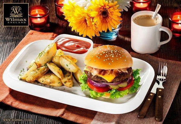 Wilmax Fine Porcelain Rectangular Platter 8 X 4.5 Inch Wl-992573-A