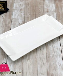 Wilmax Fine Porcelain Rectangular Platter 16 x 8 Inch WL-992648-A