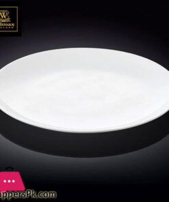 Wilmax Fine Porcelain Rolled Rim Round Platter 12 Inch WL-991024-A