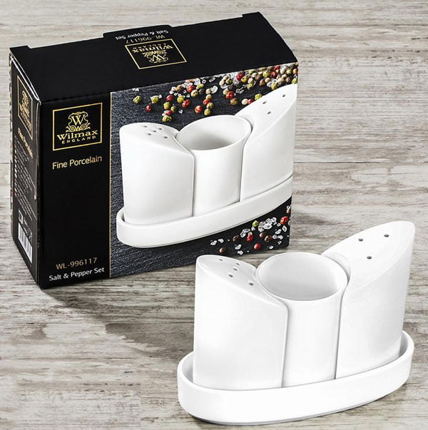 Wilmax Fine Porcelain Salt &Amp; Pepper Set Wl-996117-Sp