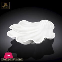 Wilmax Fine Porcelain Shell Dish 11.5 x 11 Inch WL-992588-A