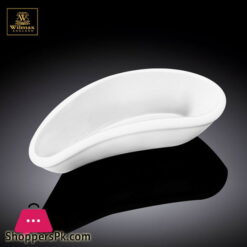 Wilmax Fine Porcelain Snack Dish 9 x 4.75 Inch WL-992700-A