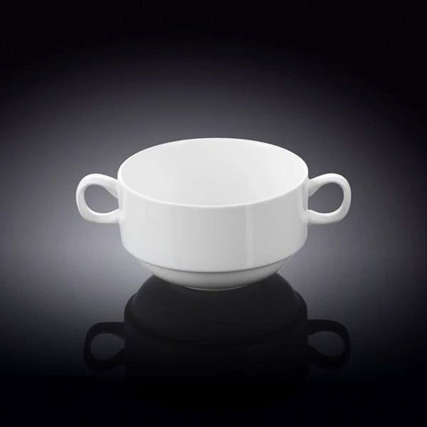Wilmax Fine Porcelain Soup Cup 4 Inch - 300Ml