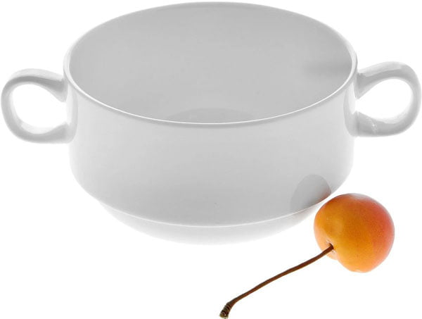 Wilmax Fine Porcelain Soup Cup 4 Inch - 300Ml