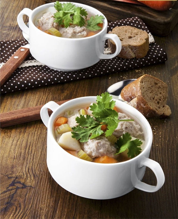 Wilmax Fine Porcelain Soup Cup 4 Inch - 300Ml