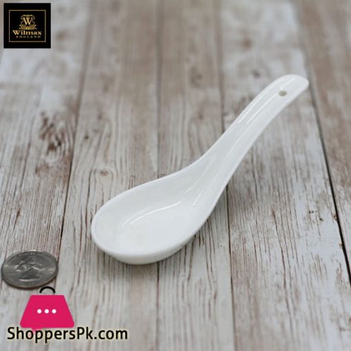 Wilmax Fine Porcelain Spoon 5.5 One Piece WL-996073-A