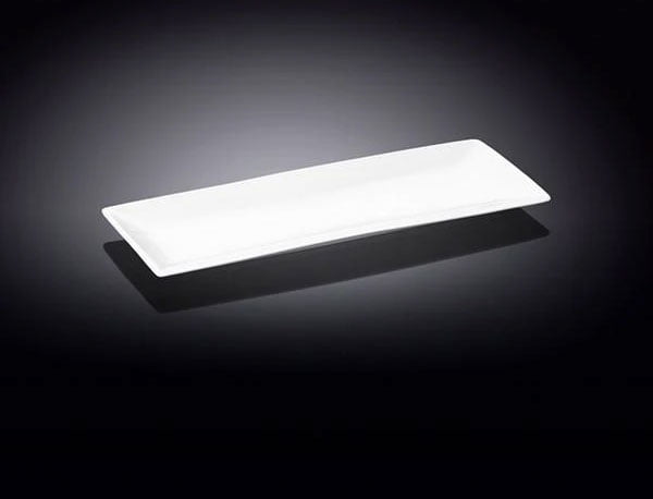 Wilmax Fine Porcelain Sushi-Canape Dish 14 X 5.5 Inch