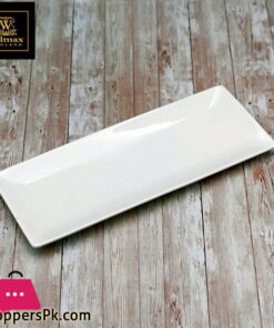 Wilmax Fine Porcelain Sushi-Canape Dish 14 x 5.5 Inch