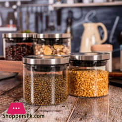 Wilmax Jar With Lid 4x5 WL-888513-A - 760ML