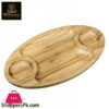 Wilmax Natural Bamboo 3 Section Platter 18 X 10 Inch Wl-771041-A 2 Wilmax Natural Bamboo 3 Section Platter 18 X 10 Inch Wl-771041-A