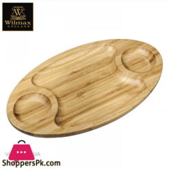 Wilmax Natural Bamboo 3 Section Platter 18 x 10 Inch WL-771041-A