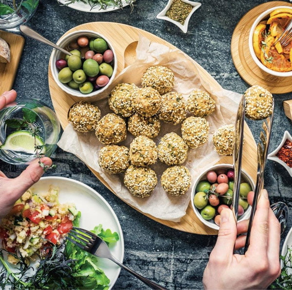 Wilmax Natural Bamboo 3 Section Platter 18 X 10 Inch Wl-771041-A