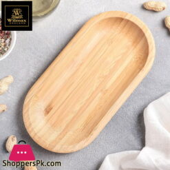 Wilmax Natural Bamboo Dish 18 x 9 Inch WL-771062-A