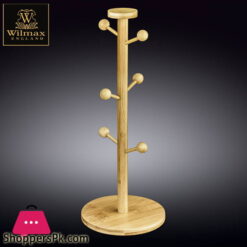 Wilmax Natural Bamboo Mug Stand 15.25 X 6 Inch WL-771016-A