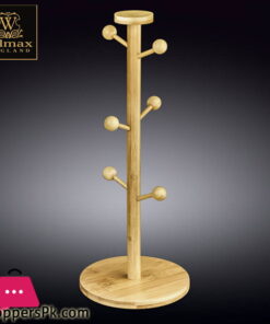Wilmax Natural Bamboo Mug Stand 15.25 X 6 Inch WL-771016-A