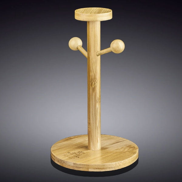Wilmax Natural Bamboo Mug Stand 8.25 X 5 Inch Wl-771014-A