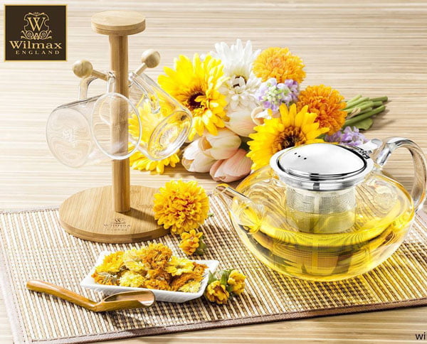 Wilmax Natural Bamboo Mug Stand 8.25 X 5 Inch Wl-771014-A