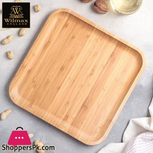 Wilmax Natural Bamboo Plate 9 x 9 Inch - WL-771022-A