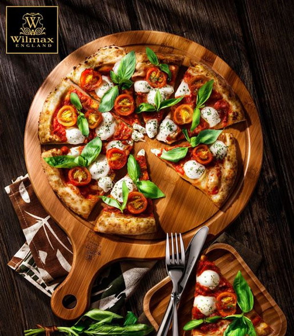 Wilmax Natural Bamboo Serving Board With Handle 5.75 X 4 Inch - Wl-771093-A