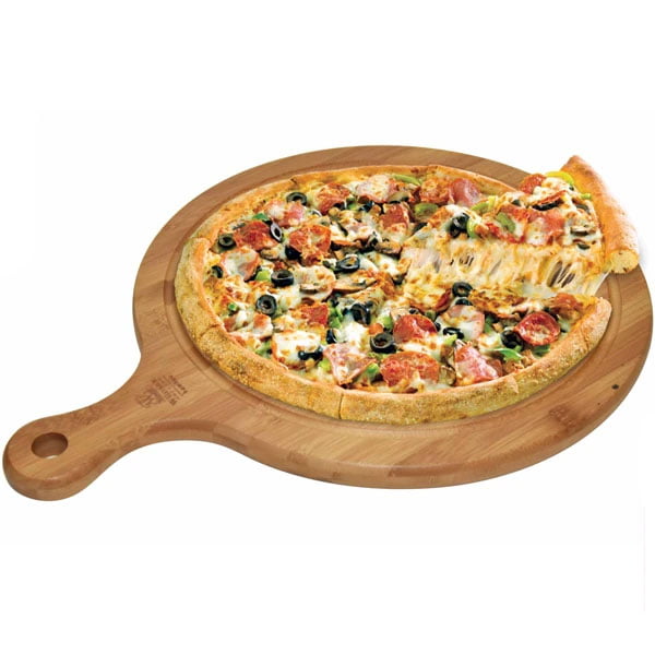 Wilmax Natural Bamboo Serving Board With Handle 13.5 x 10 Inch - WL-771099-A