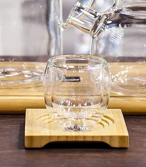 Wilmax Natural Bamboo Tray 4 X 4 Inch Wl-771010-A