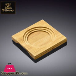 Wilmax Natural Bamboo Tray 4 X 4 Inch WL-771010-A
