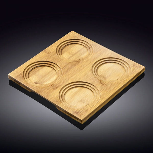 Wilmax Natural Bamboo Tray 7.75 X 7.75 Inch Wl-771013-A