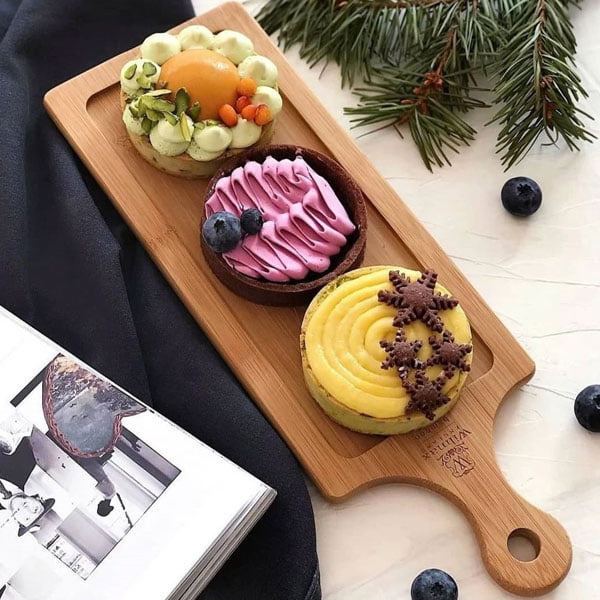 Wilmax Natural Bamboo Wooden Tray 18 X 4.75 Inch - Wl-771009-A