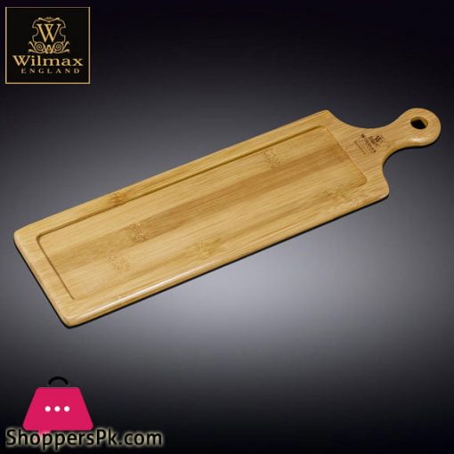 Wilmax Natural Bamboo Wooden Tray 15.5 X 4.5 Inch - WL-771008-A