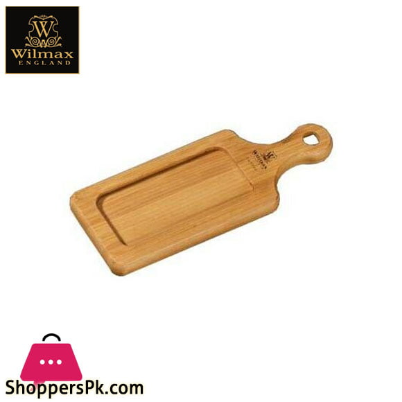 Wilmax Natural Bamboo Wooden Tray 6.25 x 2.5 Inch - WL-771001-A