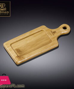 Wilmax Natural Bamboo Wooden Tray 6.75 x 2.75 Inch - WL-771002-A
