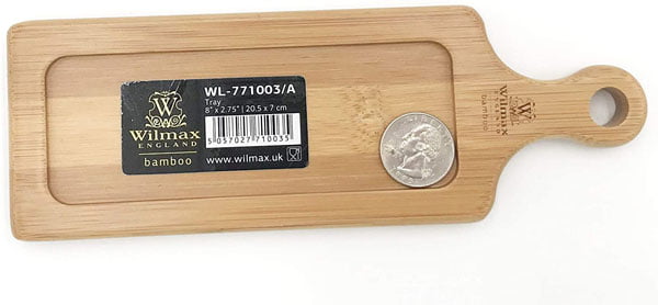 Wilmax Natural Bamboo Wooden Tray 8 X 2.75 Inch - Wl-771003-A