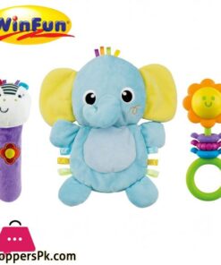 Winfun Elephant Comforter Rattle Set - 3026