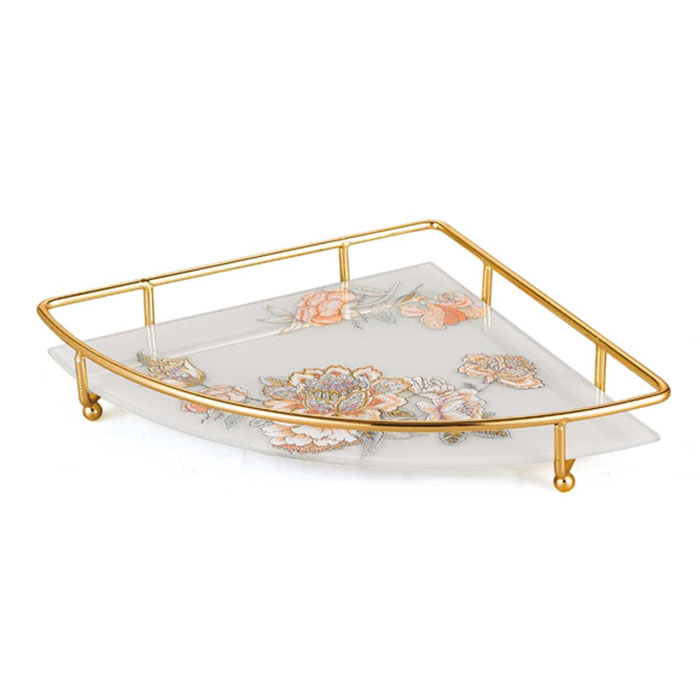 Solesaca Golden Frame Tray Triangle