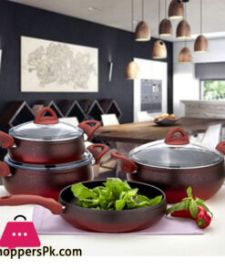 Alya Granite Casserole 7 Piece Cookware Set S-7002 Turkey Made