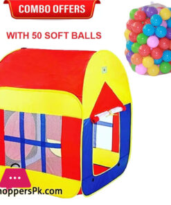 Big Tent House For Kids With 50 Soft Balls Tent Series Pop Up Pretend Play House