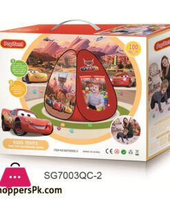 Cars Mcqueen Foldable Kids Play Tent with 100 Soft Balls SG7003QC-2