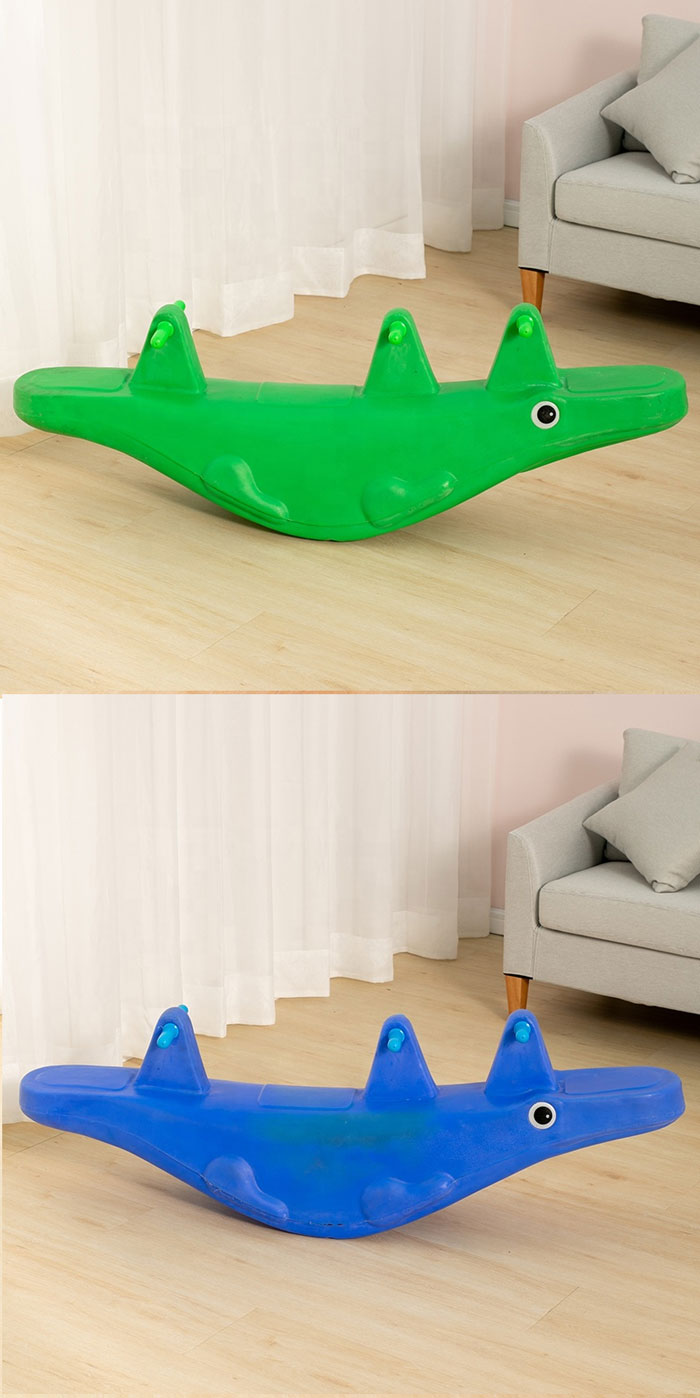 Crocodile Seesaw Kindergarten Preschool Children Kids Plastic Toys