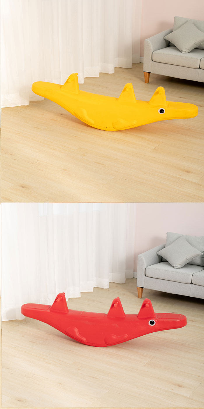 Crocodile Seesaw Kindergarten Preschool Children Kids Plastic Toys