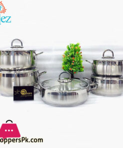 Falez 10 Piece Rumba Stainless Steel Cookware Set Turkey