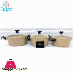 Falez Creamy Granetic 6 Piece Casserole Set Turkey